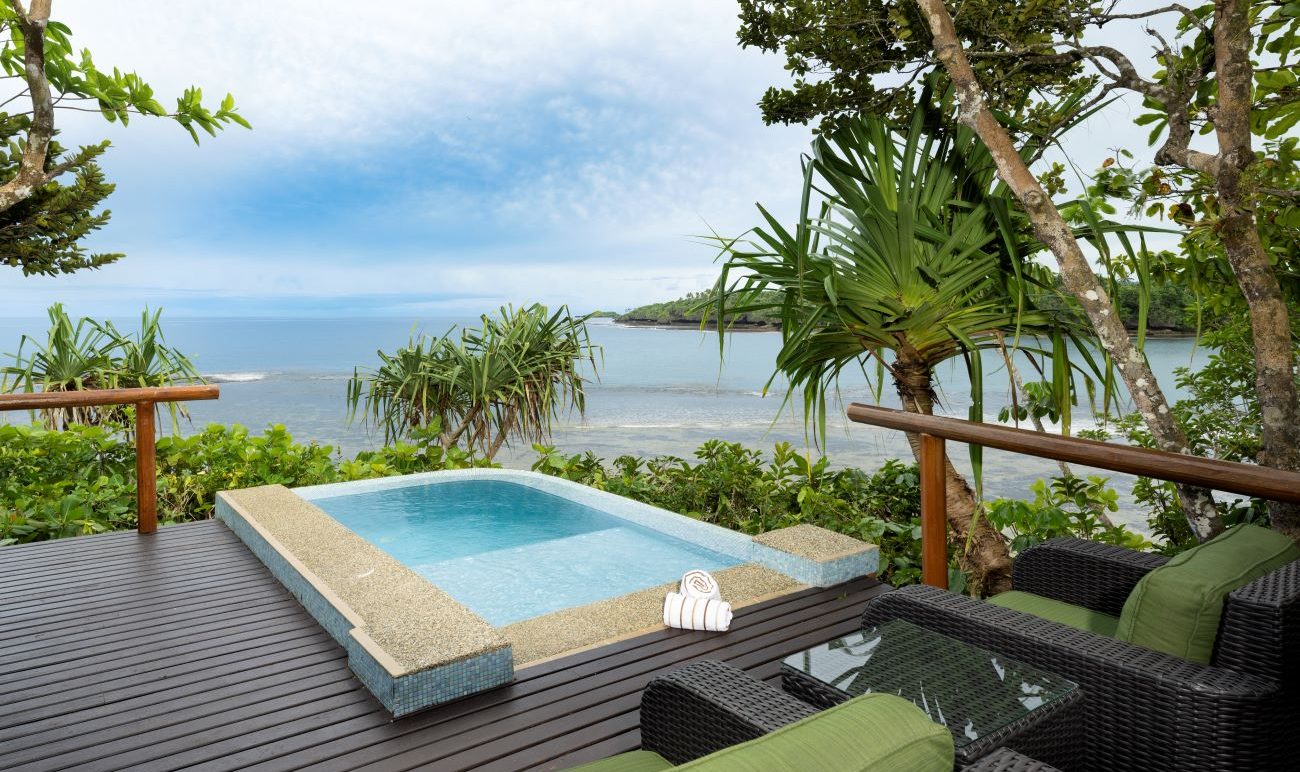 Ocean Plunge Pool Bure Pool with Ocean View at Namale Fiji