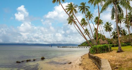 Beautiful coastal view of Savusavu Coast