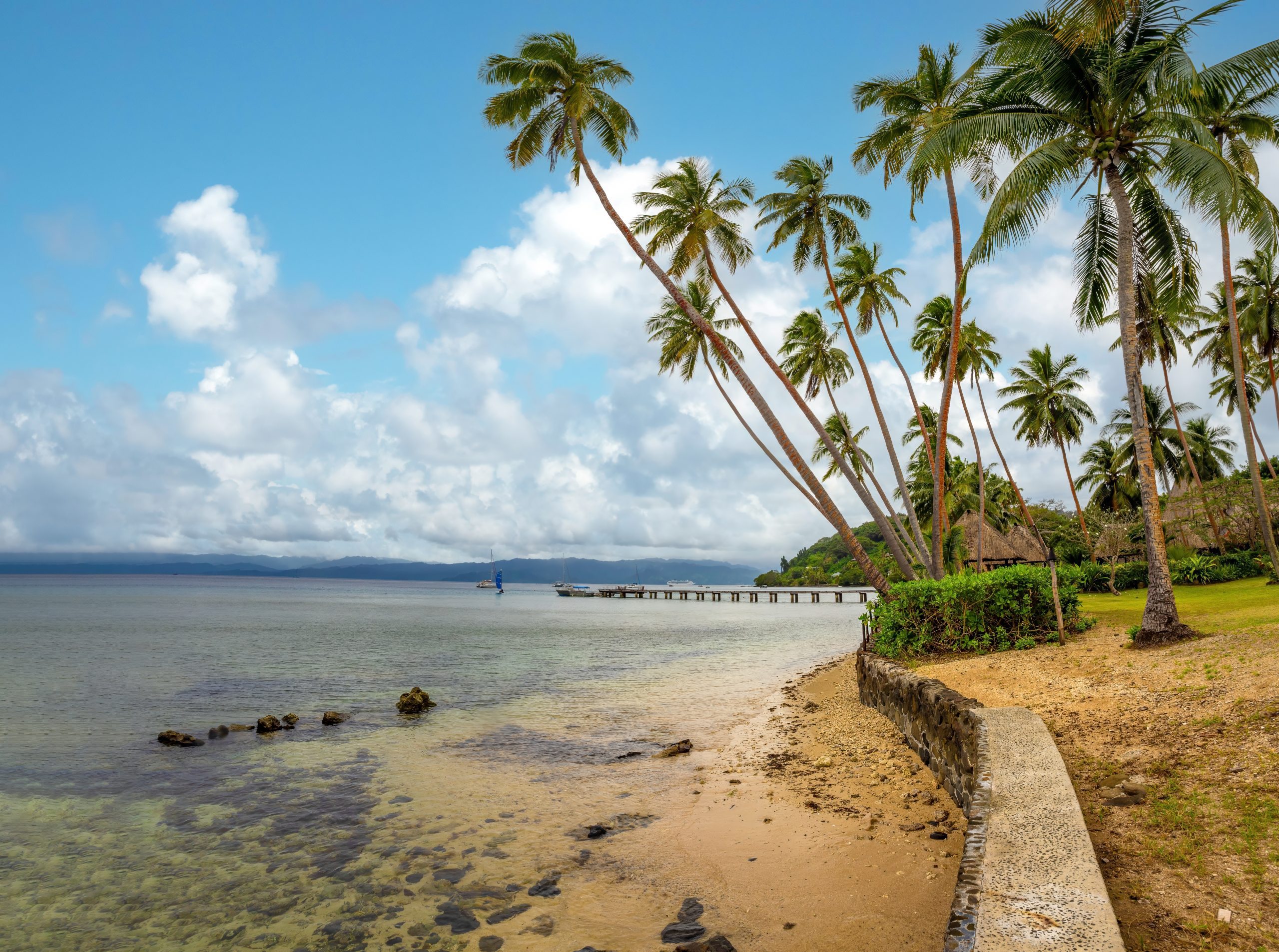Beautiful coastal view of Savusavu Coast